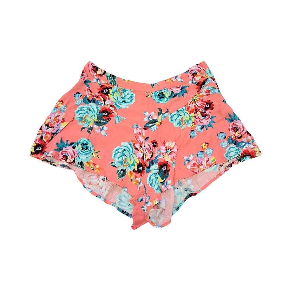Minkpink Blooming Beach High Waist Floral Print Dressy Shorts Size S